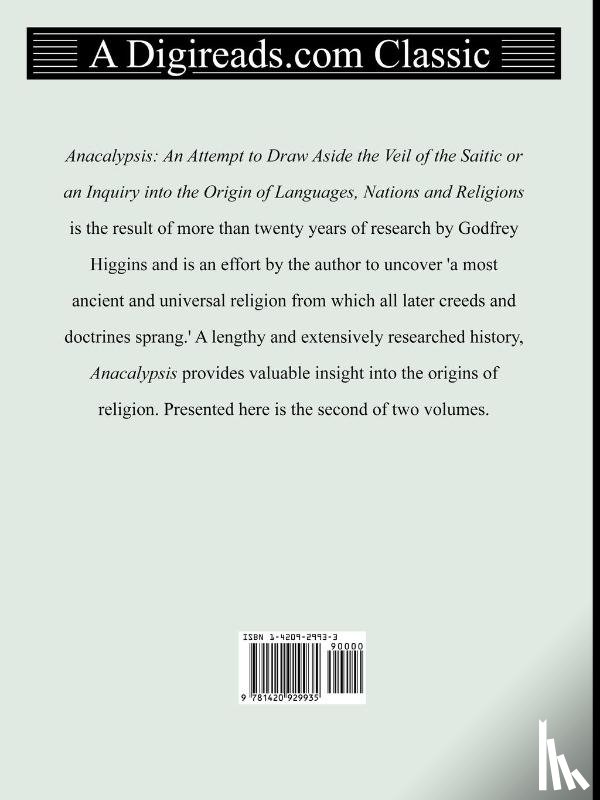 Higgins, Godfrey - Anacalypsis (Volume 2 of 2)