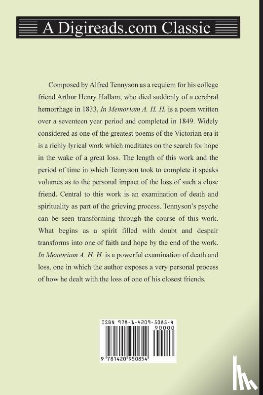 Tennyson, Lord Alfred - In Memoriam A. H. H.