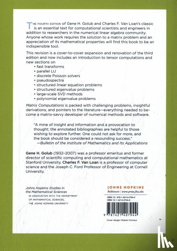Golub, Gene H., Van Loan, Charles F. - Matrix Computations
