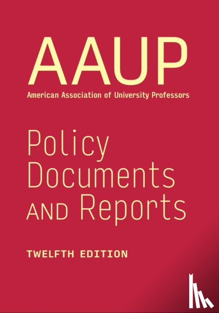 AAUP (Gwendolyn Bradley, American Association of University Professors) - Policy Documents and Reports