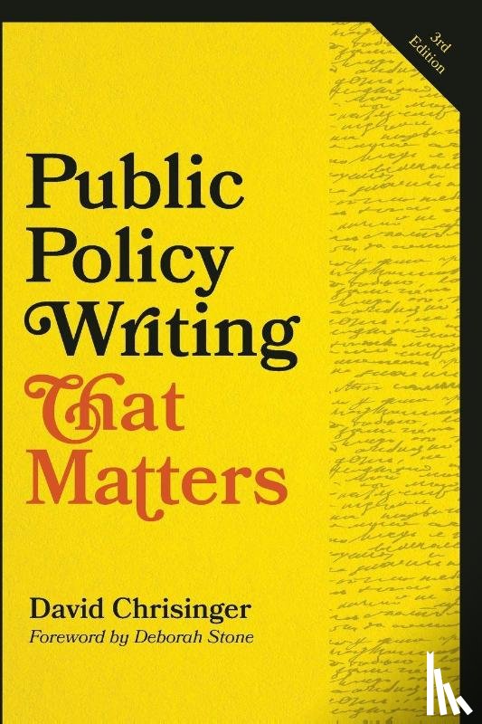 Chrisinger, David (Communications Analyst) - Public Policy Writing That Matters