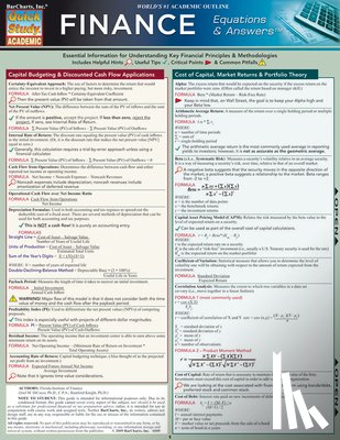 Florida Institute of Finance - Finance Equations & Answers