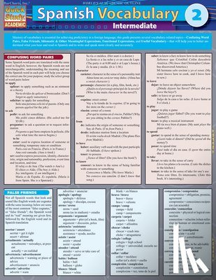 BarCharts Publishing, Inc. - Spanish Vocabulary 2: Intermediate