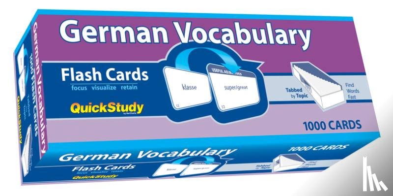 Barcharts Publishing Inc - German Vocabulary 1000 Flash Cards: A Quickstudy Tool
