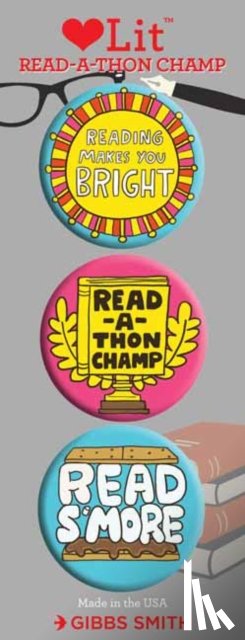 Gibbs-Smith, Gibbs-Smith - Read-a-thon 3 Badge Set