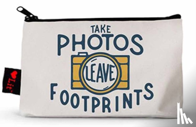 Gibbs-Smith, Gibbs-Smith - Take Photos, Leave Footprints Pencil Pouch