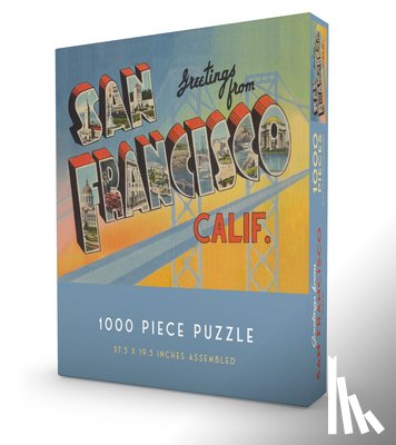 Gibbs Smith Gift - Greetings from San Francisco Puzzle 1000 Piece