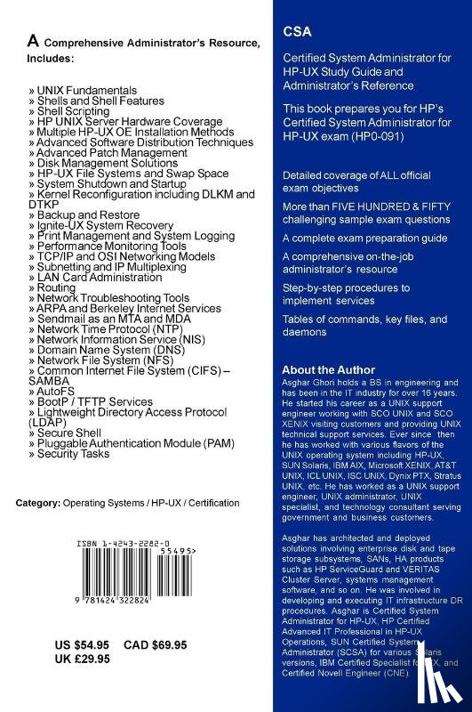 Ghori, Asghar - Certified System Administrator for HP-UX