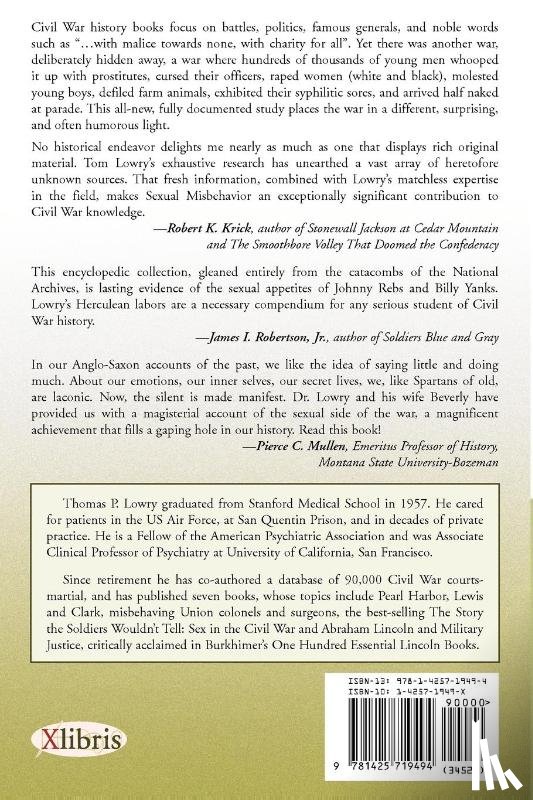 Lowry, Thomas P - Sexual Misbehavior in the Civil War