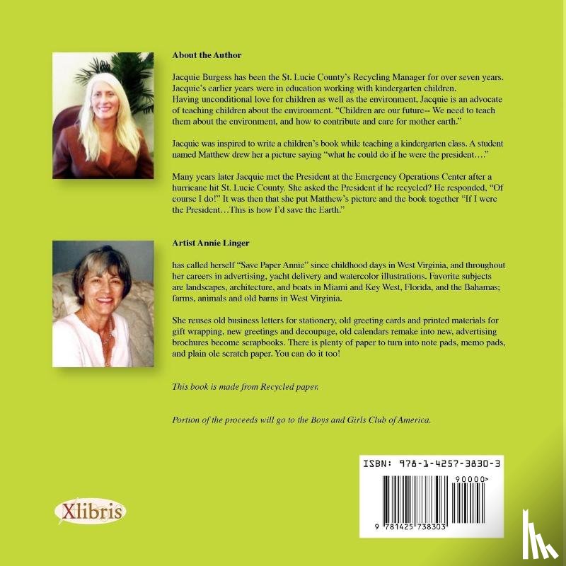 Burgess, Jacquie - If I Were President, This Is How I Would Save the Earth