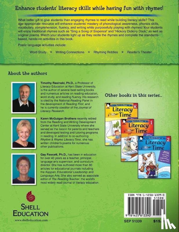 Rasinski, Timothy, McGuigan Brothers, Karen, Fawcett, Gay - Rhythm & Rhyme Literacy Time Level 3