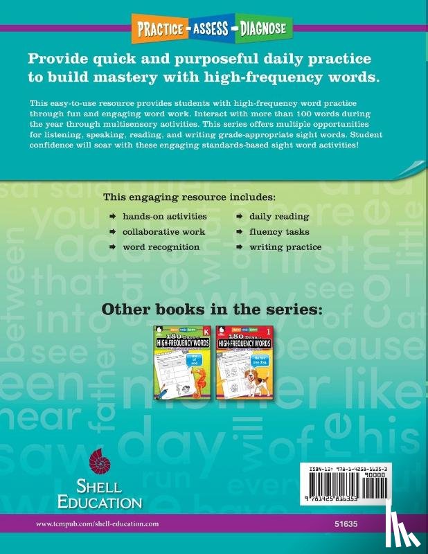 Solomon, Adair - 180 Days™: High-Frequency Words for Second Grade