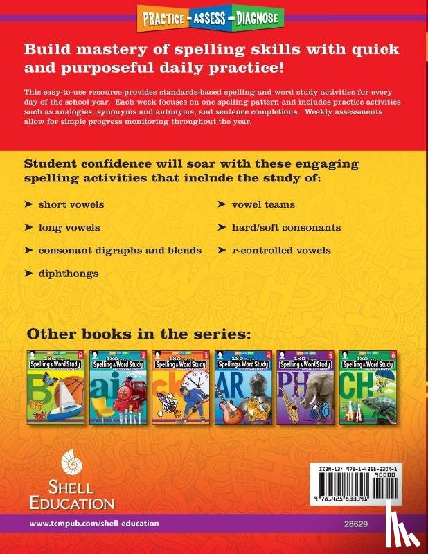 Pesez Rhoades, Shireen - 180 Days™: Spelling and Word Study for First Grade