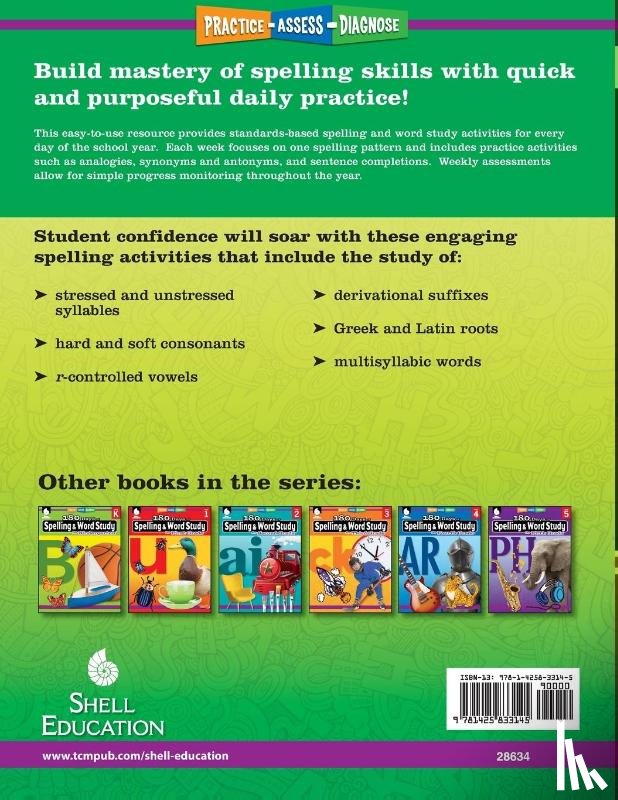 Pesez Rhoades, Shireen - 180 Days™: Spelling and Word Study for Sixth Grade