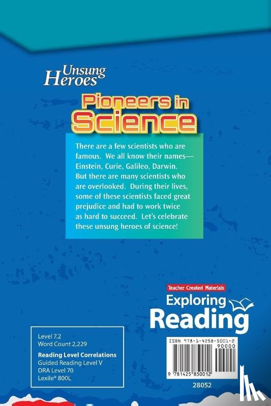 Wallace, Elise - Unsung Heroes: Pioneers in Science