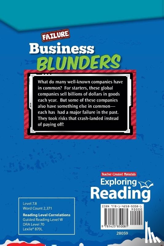 Stark, Kristy - Failure: Business Blunders