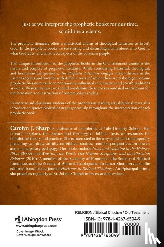 Sharp, Carolyn J. - Prophetic Literature, The