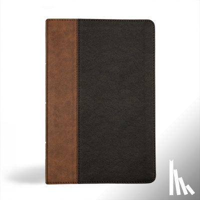 Holman Bible Publishers - KJV Personal Size Giant Print Bible, Black/Brown Leathertouch, Indexed