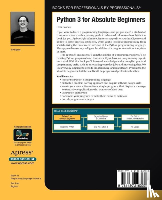 Hall, Tim, Stacey, J-P - Python 3 for Absolute Beginners