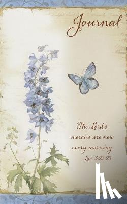 Christian Art Gifts - Christian Art Gifts Scripture Journal the Lord's Mercies Are New Every Morning Lamentations 3:22-23 Bible Verse Blue Floral Inspirational Notebook,128