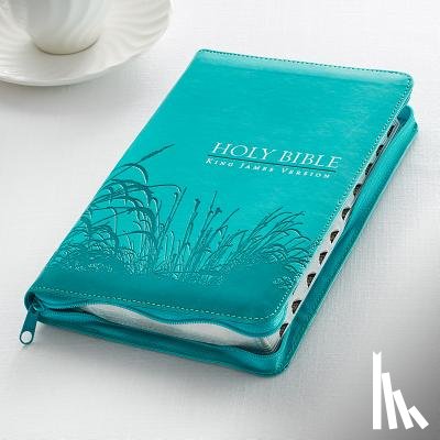  - KJV Standard Size Thumb Index Edition: Zippered Turquoise