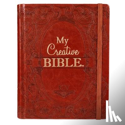  - KJV Holy Bible, My Creative Bible, Faux Leather Hardcover - Ribbon Marker, King James Version, Toffee Brown W/Elastic Closure