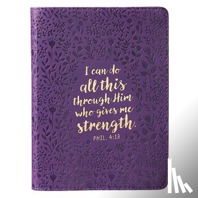 Christian Art Gifts - Journal Lux-Leather I Can Do a