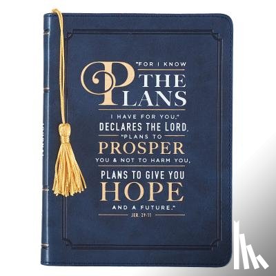 Christian Art Gifts - Journal Lux-Leather Flexcover for I Know the Plans