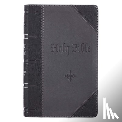  - KJV Bible Giant Print 2-Tone Black/Dark Gray