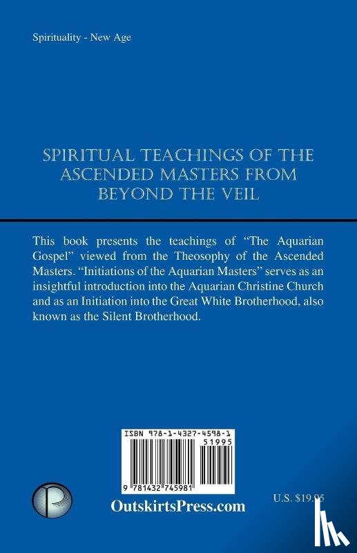 Watson III, D D Jacob L - Initiations of the Aquarian Masters