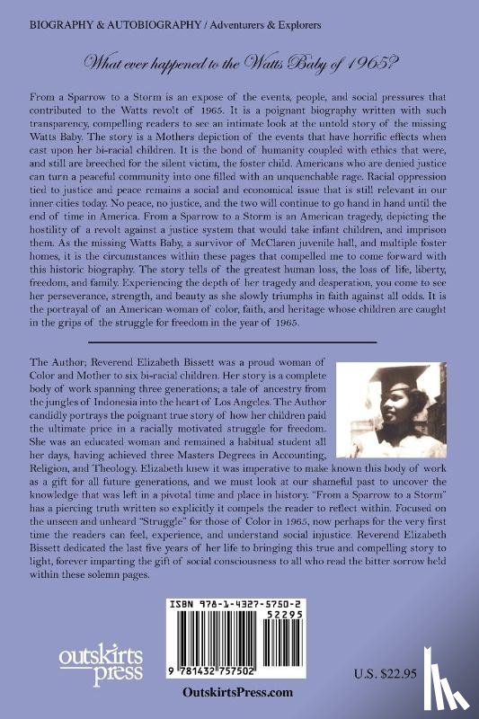 Bissett, Reverend Elizabeth - From a Sparrow to a Storm