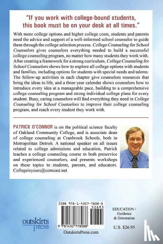 O'Connor, Patrick J - College Counseling for School Counselors