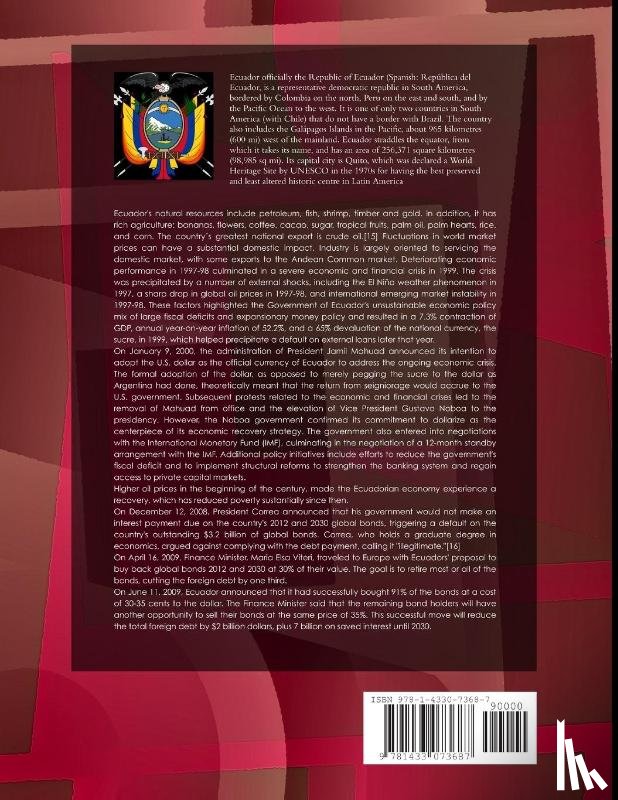 Inc Ibp - Ecuador Ecology, Nature Protection Laws and Regulations Handbook Volume 1 Strategic Information and Basic Laws