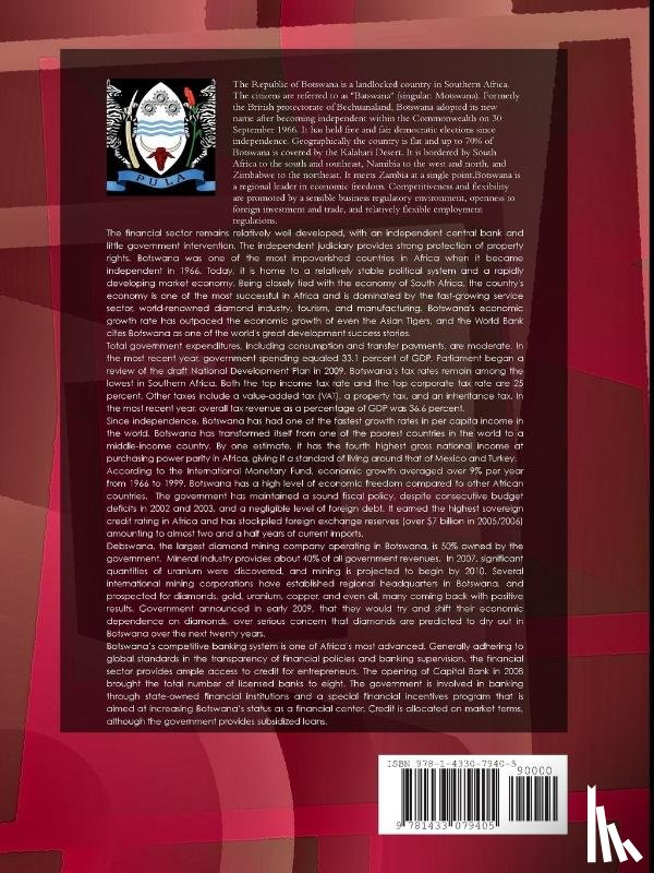 Ibp, Inc - Botswana Taxation Laws and Regulations Handbook Volume 1 Strategic Information and Regulations