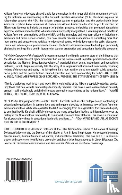 Karpinski, Carol F. - «A Visible Company of Professionals»