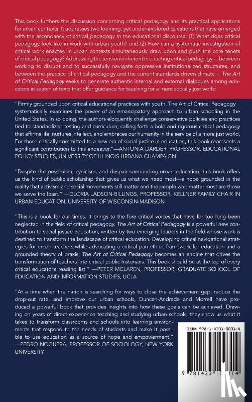 Morrell, Ernest - The Art of Critical Pedagogy