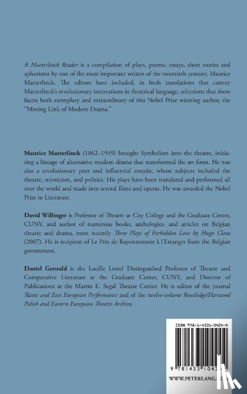  - A Maeterlinck Reader