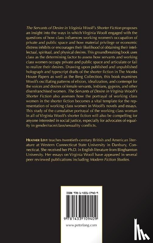 Levy, Heather - The Servants of Desire in Virginia Woolf's Shorter Fiction