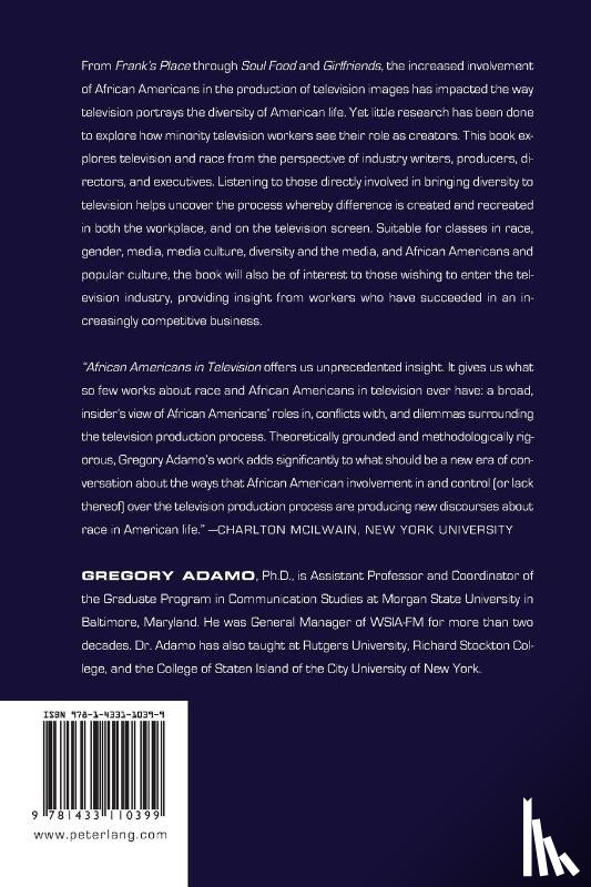 Adamo, Gregory - African Americans in Television