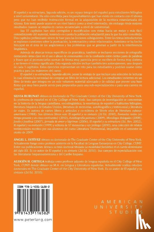 Burunat, Silvia, Estevez, Angel L, Ortega, Aleksin H. - El Espanol y Su Estructura