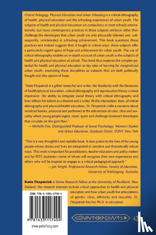 Fitzpatrick, Katie - Critical Pedagogy, Physical Education and Urban Schooling