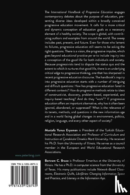  - International Handbook of Progressive Education