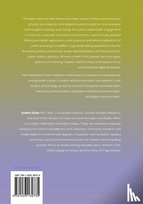  - New Media and Public Relations – Third Edition