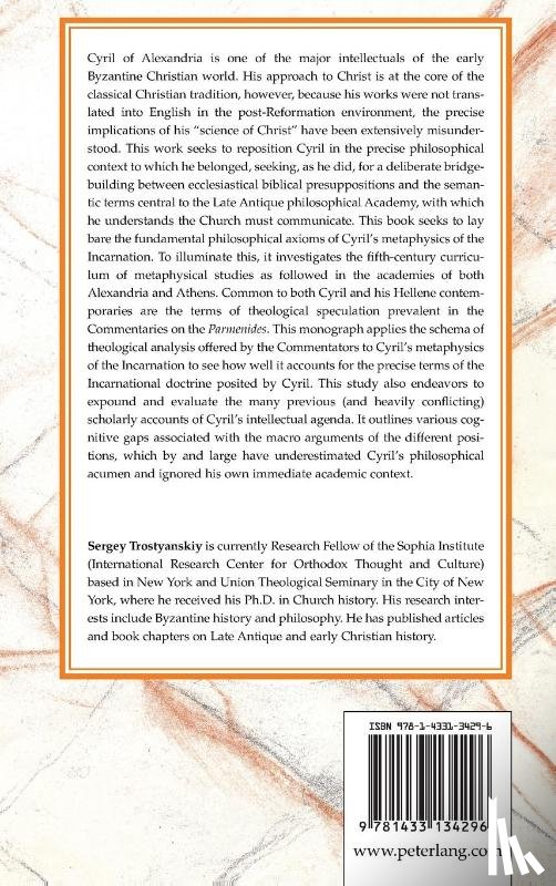 Trostyanskiy, Sergey - St. Cyril of Alexandria's Metaphysics of the Incarnation