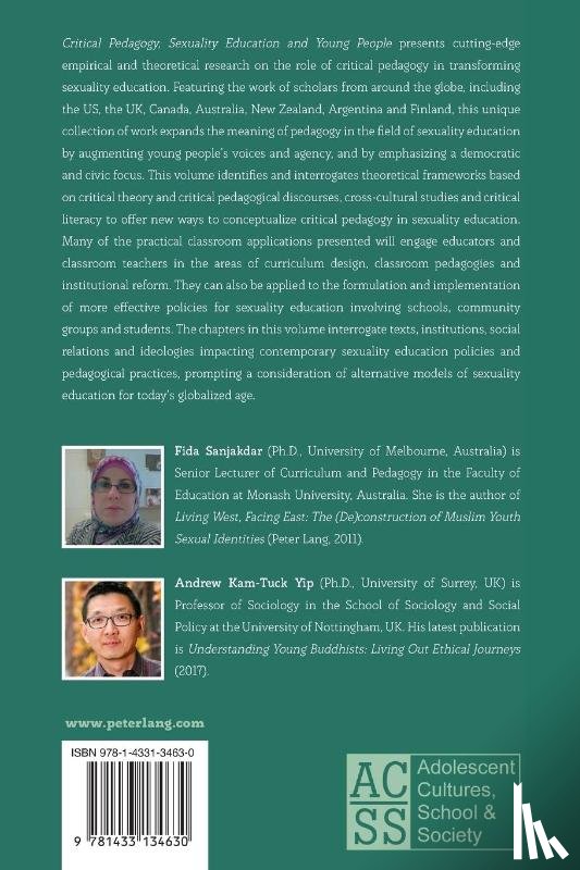  - Critical Pedagogy, Sexuality Education and Young People
