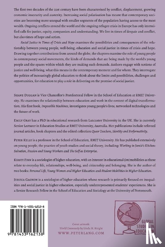  - Social Justice in Times of Crisis and Hope