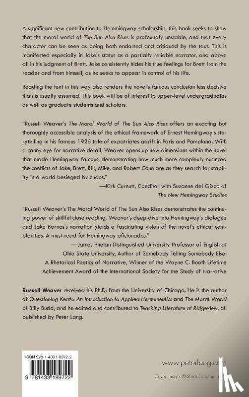 Weaver, Russell - The Moral World of The Sun Also Rises