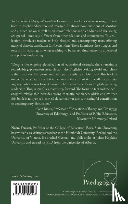  - Tact and the Pedagogical Relation