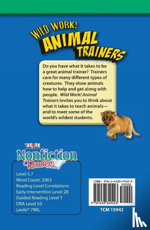 Cohn, Jessica - Wild Work! Animal Trainers