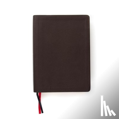 Csb Bibles by Holman - CSB Study Bible, Brown Genuine Leather, Indexed: Red Letter, Study Notes and Commentary, Illustrations, Ribbon Marker, Sewn Binding, Easy-To-Read Bibl